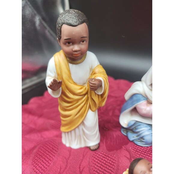 Vintage Homco Little Ones Nativity Set 6 Figurines Home Interiors #57076 - Picture 4 of 13